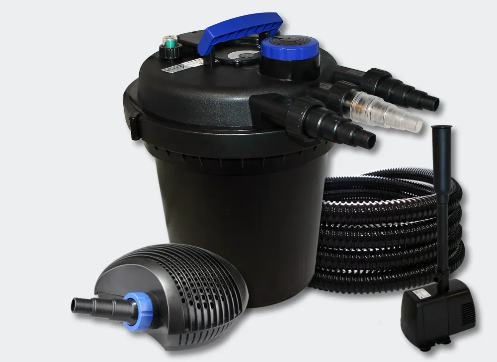 Kit filtration bassin pression 10000l 11 Watts UVC 20 Watts Pompe Tuyau Fontaine 4216243