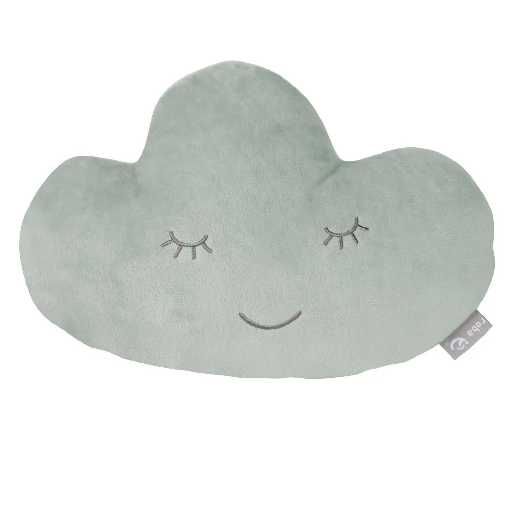 Kuschelkissen Wolke 'roba Style' frosty vert jade, flauschiges Dekokissen für Baby- & Kinderzimmer