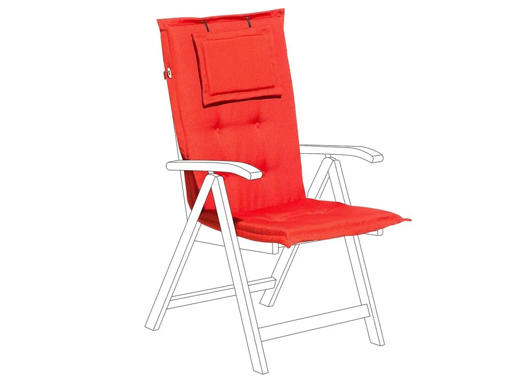 Kussen voor tuinstoel TOSCANA rood