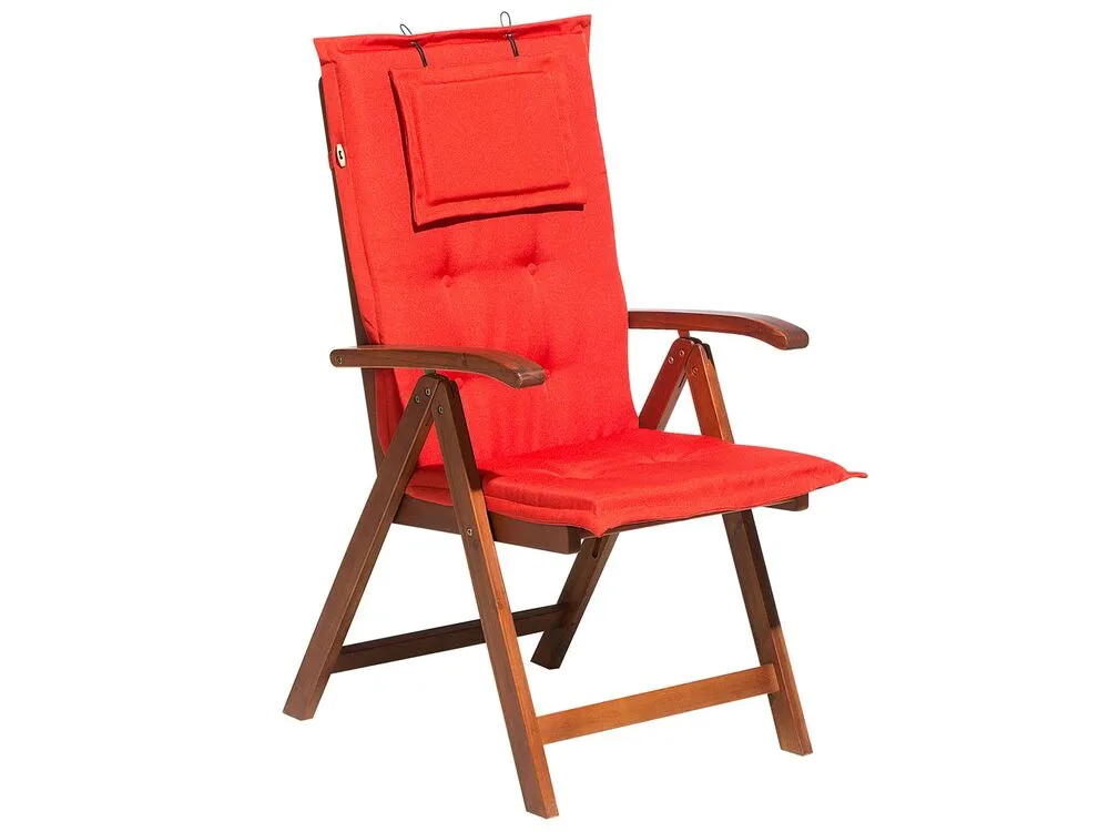 Kussen voor tuinstoel TOSCANA rood