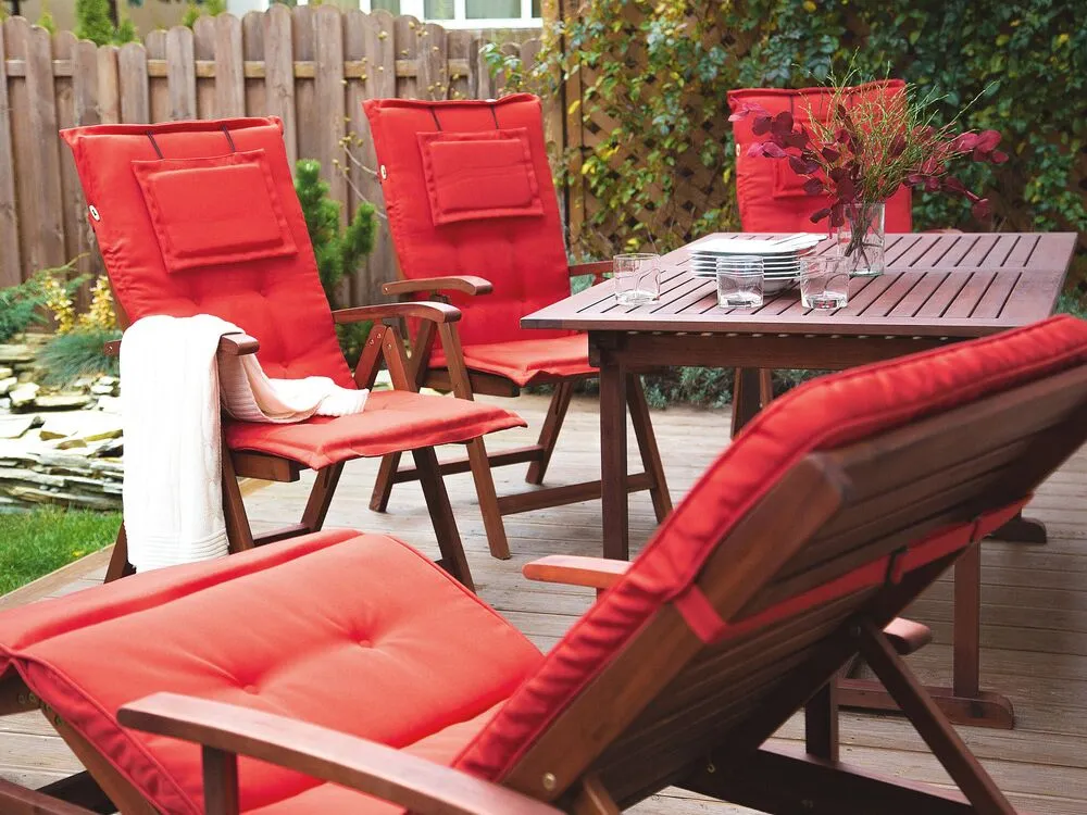 Kussen voor tuinstoel TOSCANA rood