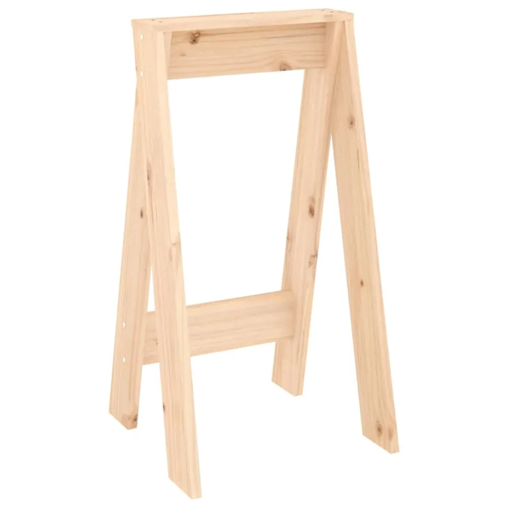 Lot de 2 tabourets assises design traditionnel 40 x 40 x 75 cm en bois massif de pin brun DEC026401