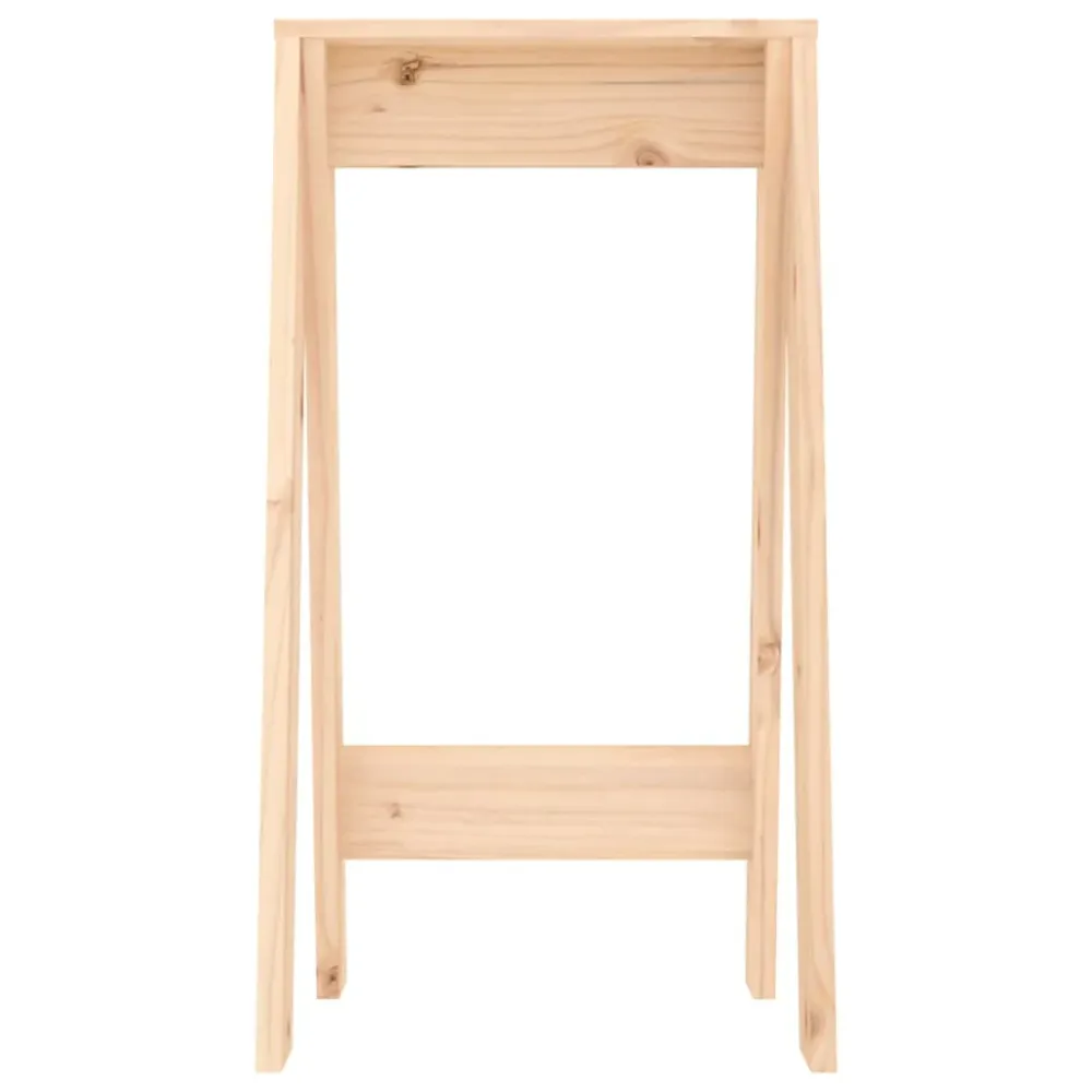 Lot de 2 tabourets assises design traditionnel 40 x 40 x 75 cm en bois massif de pin brun DEC026401