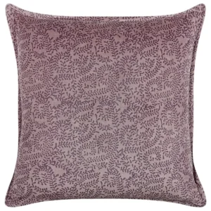 Panne Cushion Floral Motif 45 x 45 cm Pink KALMIA