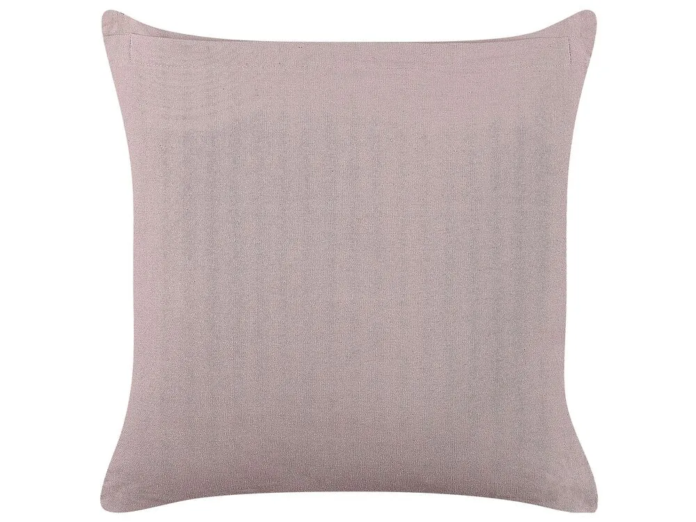 Panne Cushion Floral Motif 45 x 45 cm Pink KALMIA