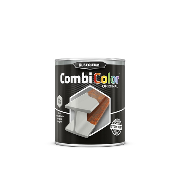 Peinture anti-rouille COMBICOLOR - gris évident RAL 7035 - 750 mL - RUST-OLEUM