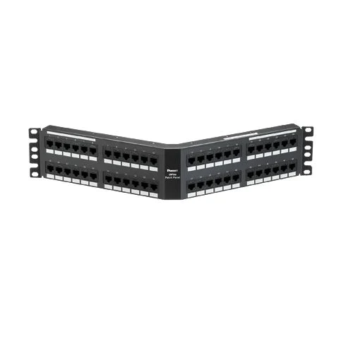 48 Port DataPatch Cat6A 10Gig Angled Punchdown Panel 2RU DPA486X88TGY