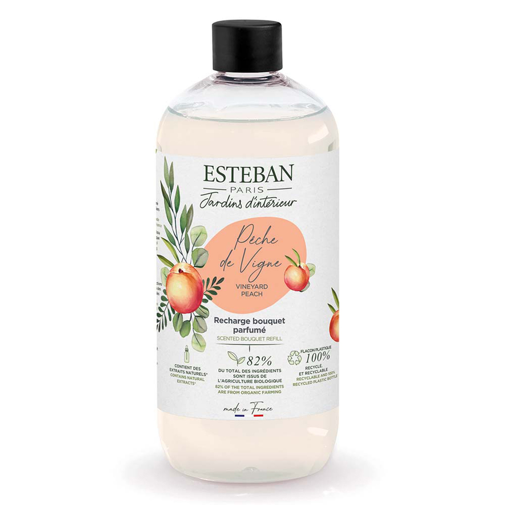Recharge pour bouquet parfumé 500 ml Pêche de vigne
