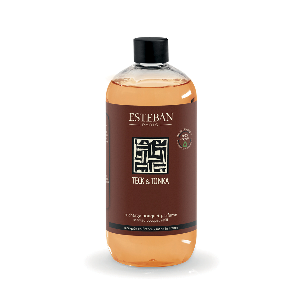 Recharge pour bouquet parfumé 500ml Teck & Tonka Esteban