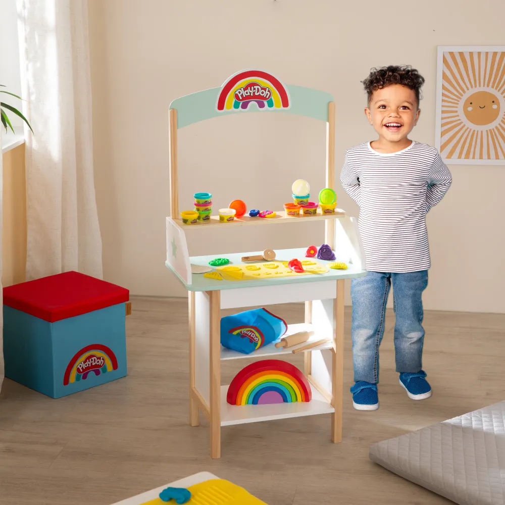 roba x Play-Doh Eisstand inkl. Knetzubehör - Aus FSC-zertifiziertem Holz