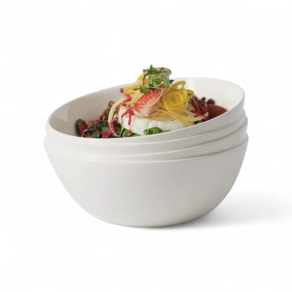 Rolux Opal 4 Piece Cereal Bowl Set Blanc pur