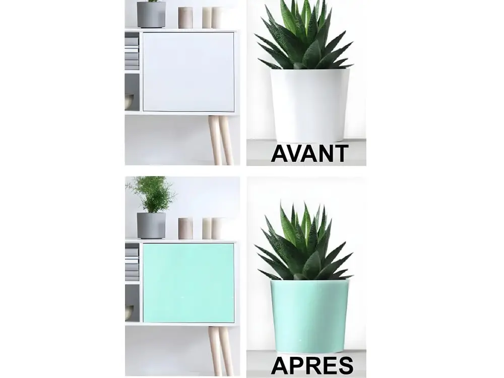 Rouleau d'adhésif décoratif pailleté bleu45 x 150 cm