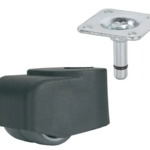 Rouleau dupliqué rouleau Dörner + Helmer pour sols réceptifs avec plaque 38 x 38 mm TPE 25 mm capacité de charge 70 kg UE:...