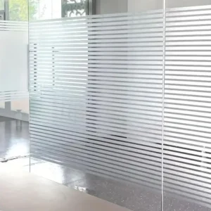 Rouleau électrostatique lignes pour fenêtre au mètre - Film Anti Regard Electrostatique Occultant Vitre Anti UV - 45x10m
