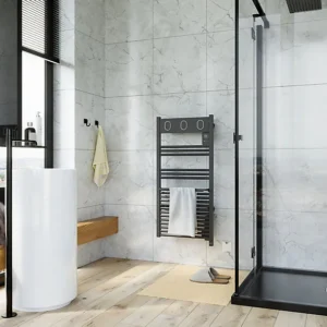 Sèche-serviettes électrique à inertie fluide Sauter Marapi tactile anthracite 500W