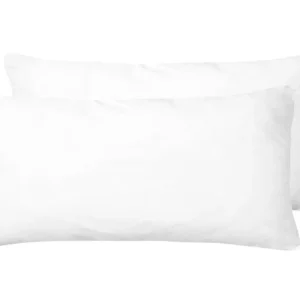 Set 2 Microfibre Bed High Profile Pillow 40 x 80 cm ERRIGAL