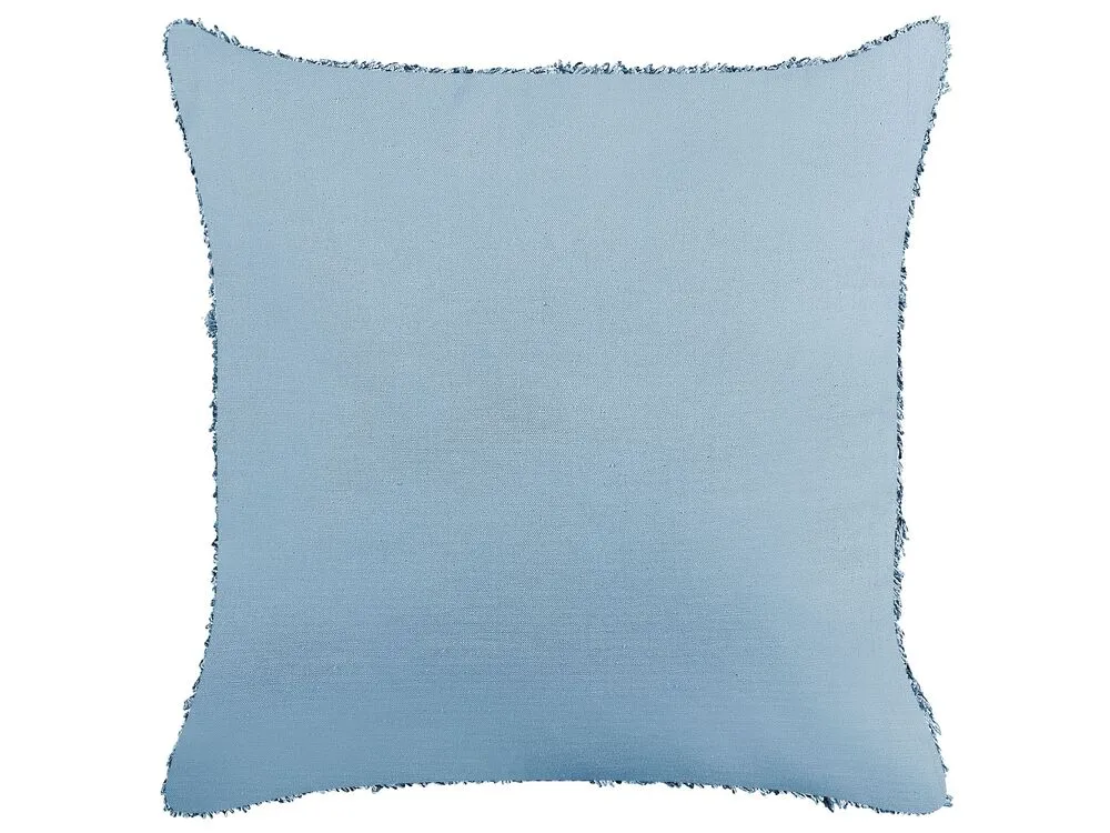 Sierkussen getuft katoen blauw 45 x 45 cm RHOEO