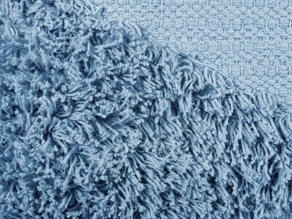 Sierkussen getuft katoen blauw 45 x 45 cm RHOEO