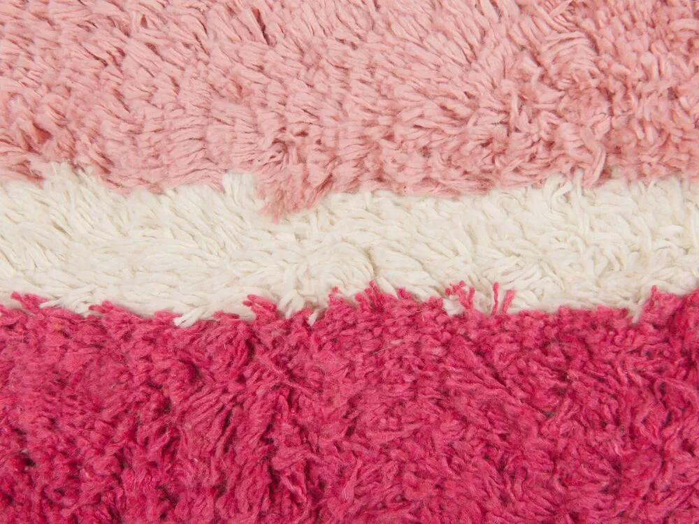 Sierkussen katoen roze 45 x 45 cm BISTORTA