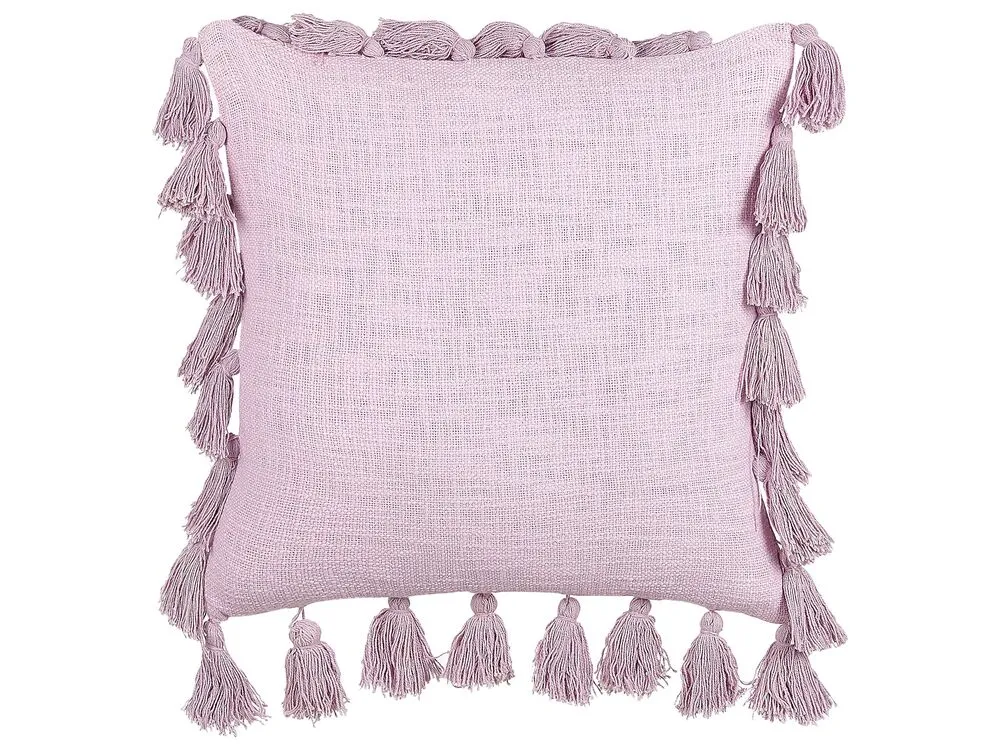 Sierkussen katoen roze 45 x 45 cm LYNCHIS