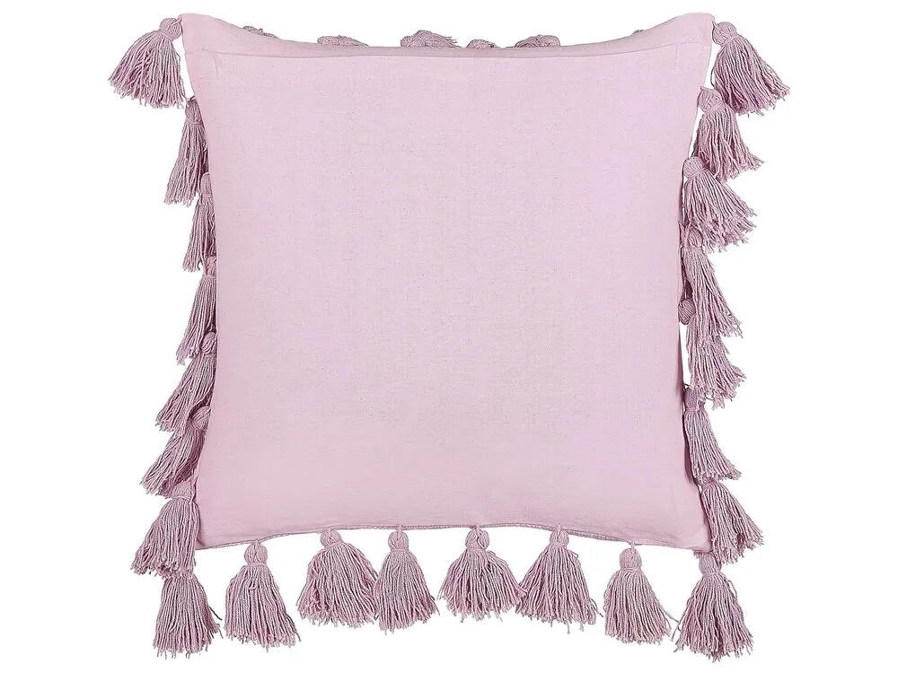 Sierkussen katoen roze 45 x 45 cm LYNCHIS