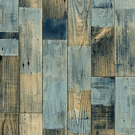 Sol Vinyle Podium - imitation Parquet bleuté - Rouleau de 4m x 8m