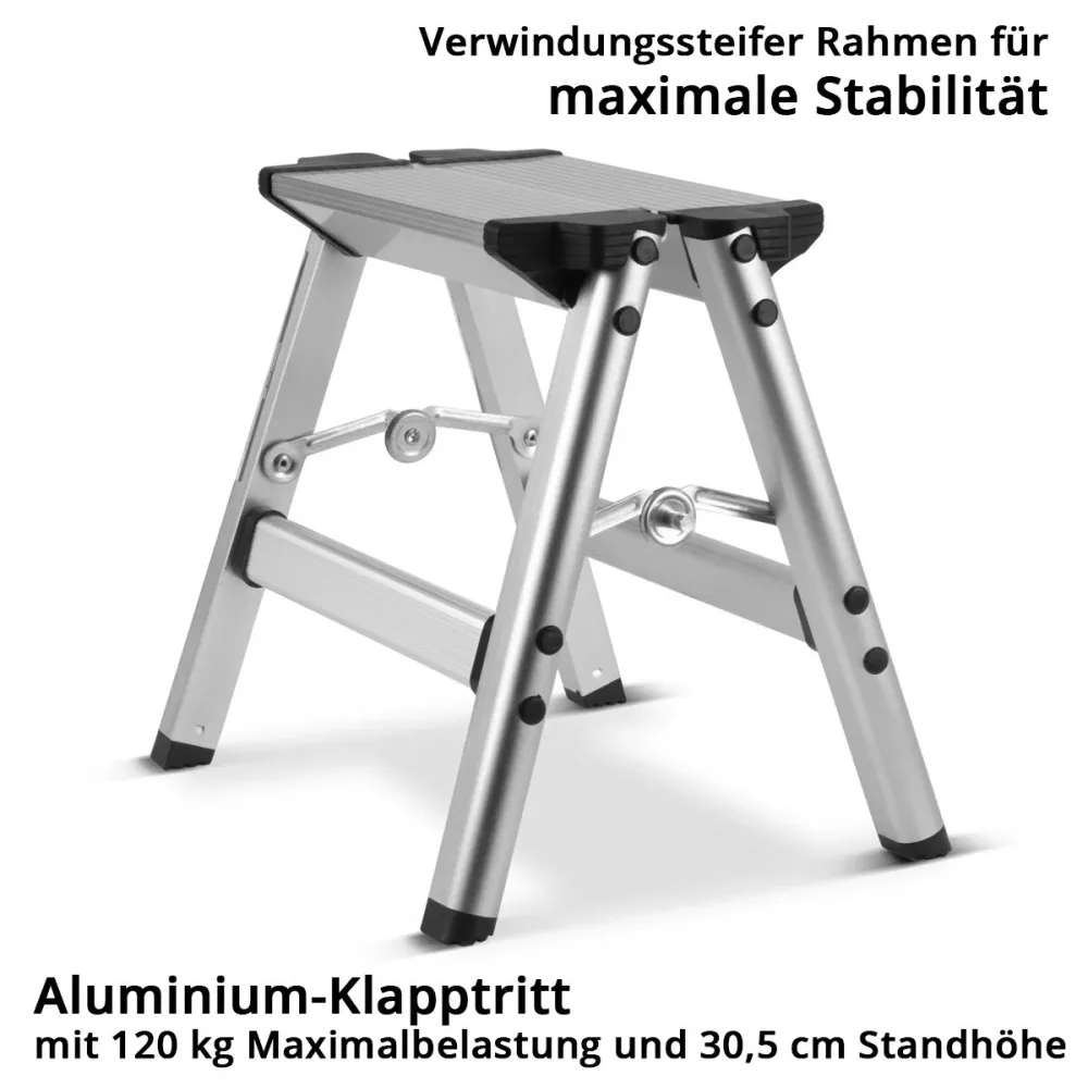 Steelworks pliage étape KT-1 St avec une capacité de charge de 120 kg Conductor d'aluminium | Conducteur pliant | Chef d'o...