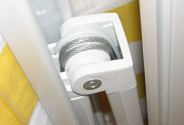 Store à cassette électrique Mendler T123 store cassette complète 45x3m acrylique gris/blanc 34354+34295+34432 choisir à ba...