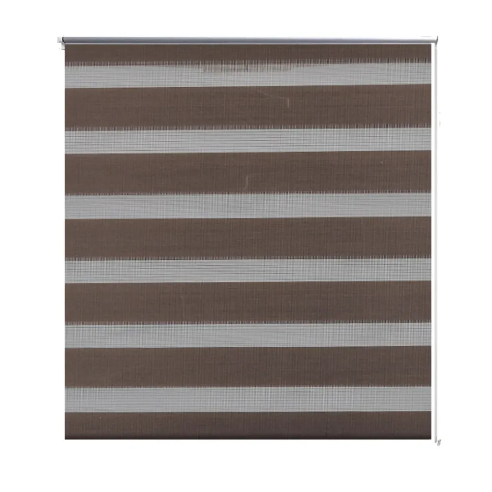 Store enrouleur marron tamisant 40 x 100 cm fenêtre rideau pare-vue volet roulant 4102079