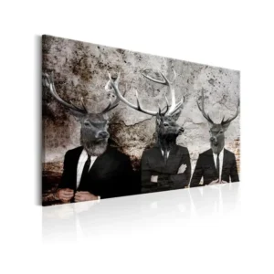 Tableau Deer Suits : Taille - 120 x 80 cm