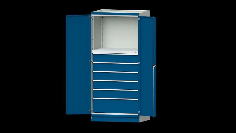 Établis ANKE armoire de base réseau d'armoire modulaire série 1060 V exemple 4003 1015 x 720 x 2200 mm RAL 7035/5...