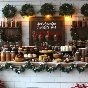 Toile de fond Chocolat Doux de Noël RR8-45