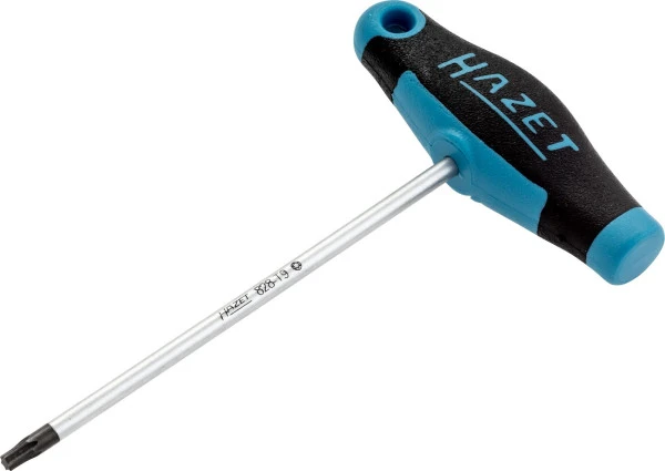 Tournevis Hazet avec poignée en T profil intérieur TORX® T9 lame ronde poignée en T ergonomique HAZET à 2 composants 828-T...