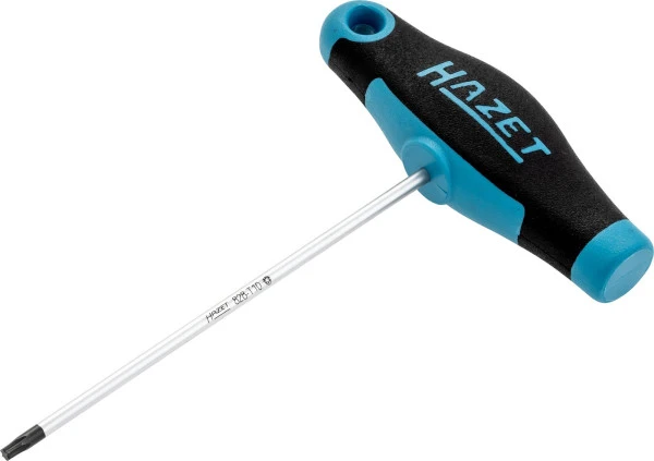 Tournevis Hazet avec poignée en T profil intérieur TORX® T10 lame ronde poignée en T ergonomique HAZET à 2 composants 828-...