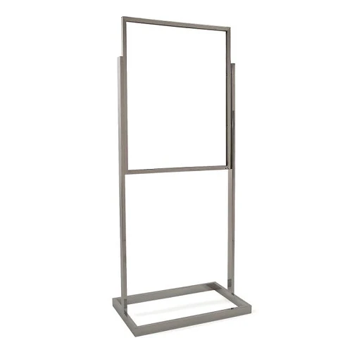 22" X 28" Unitaire Bulletin Sign Holder Rectangular Tubing Base Econoco BH30