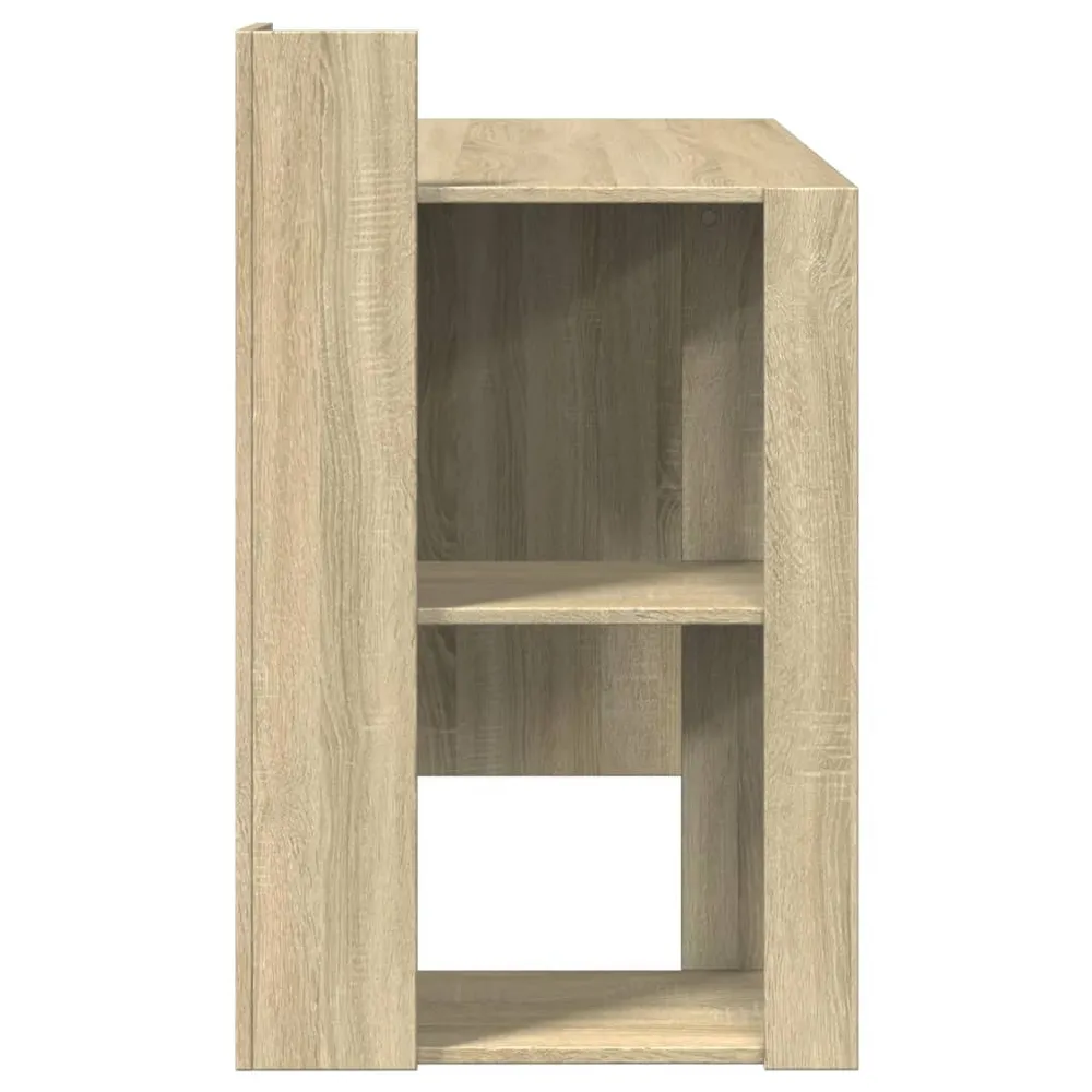 Bureau table poste de travail meuble d'ordinateur informatique étude chêne sonoma 103,5 x 56,5 x 94 cm bois d'ingénierie b...
