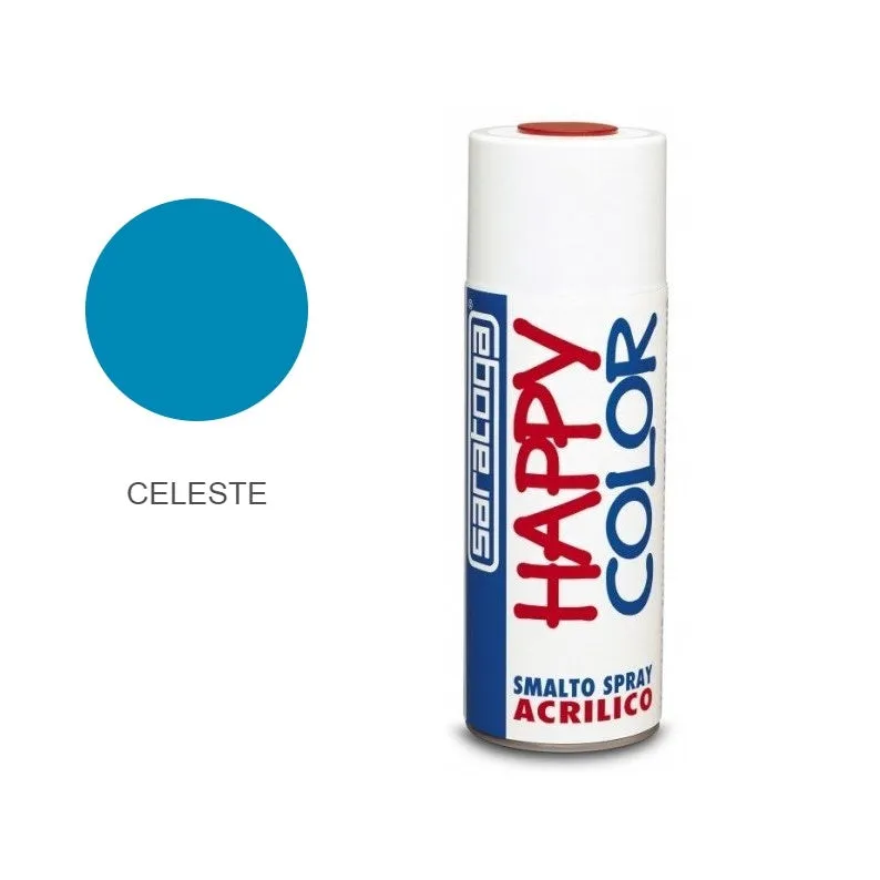 Peinture spray - Pompe retouche - Happy color - 400 ML CELESTE 5012 SARATOGA