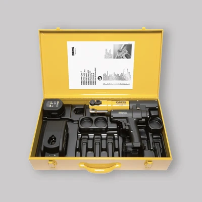 Pressatrice Batteria Con Mini Matrici Modello De base Universale Fino Ø 40 Mm