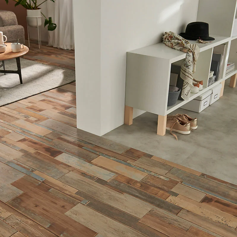 Lecteur de Codes-Barres Lame VINYLE adhésive PopRock Bois multicolore 15 x 91 cm GoodHome (vendue au carton)
