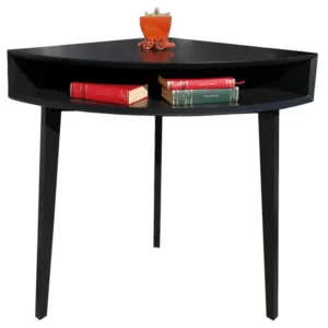 Bureau d'angle - Noir Compatible avec MacBook Pro