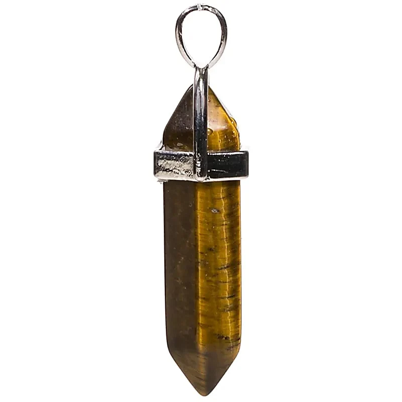 Certifié CE Pendentif Oeil du Tigre - Forme Ovale