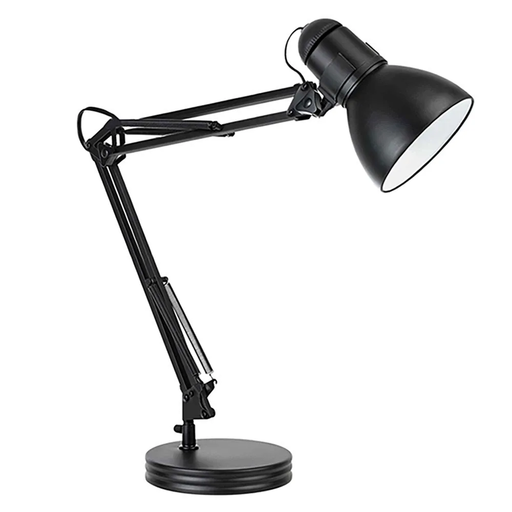Lampe de bureau Architecte en noir mat, 28" pour Open Space