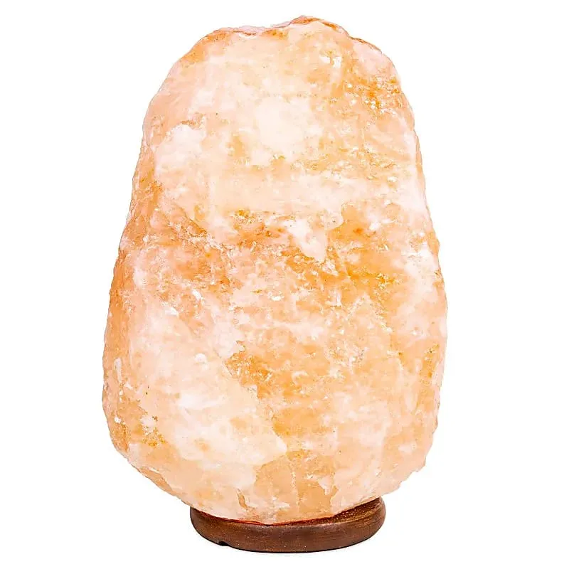Lampe en cristal de sel de l'Himalaya - forme naturelle Livraison Rapide Incluse