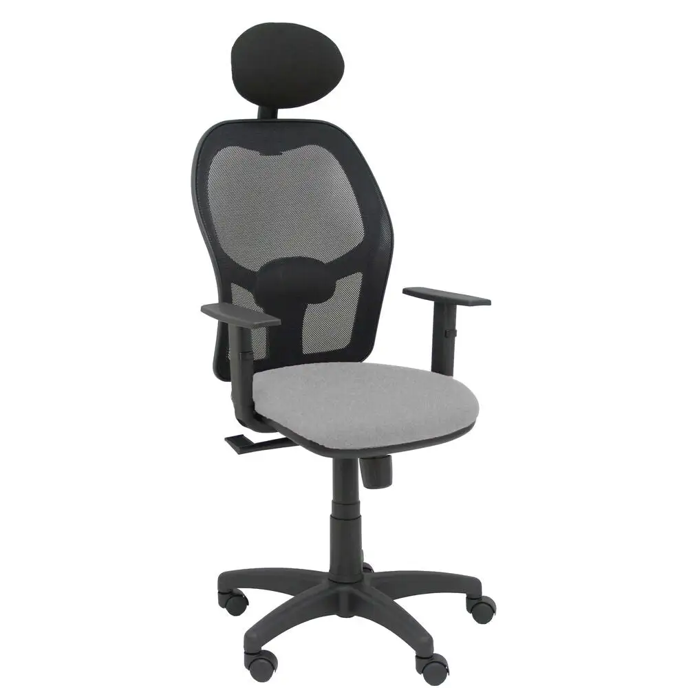 Chaise de Bureau avec Appui-tête Alocén P&C B10CRNC Gris net