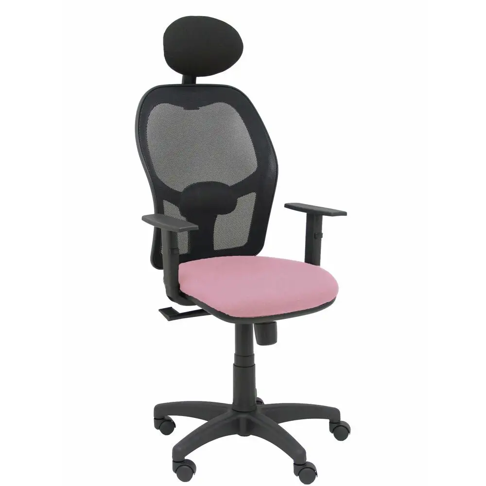 Chaise de Bureau avec Appui-tête P&C B10CRNC Rose avec tablette inclinable