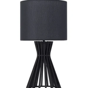 Chariot mobile Tafellamp hout zwart CARRION