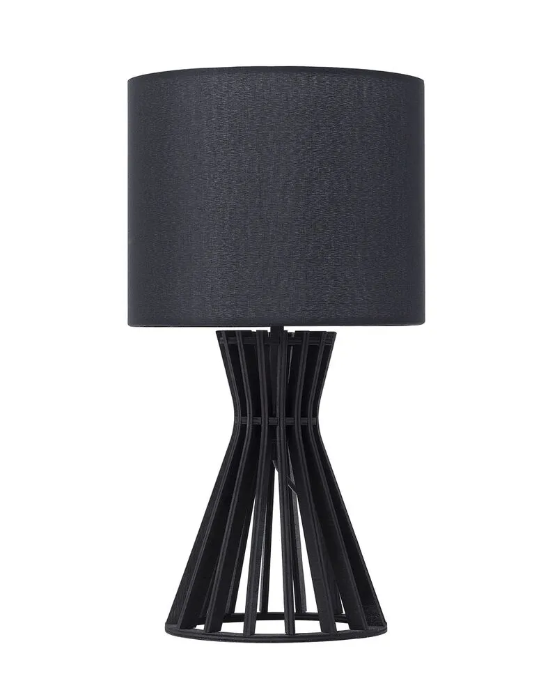 Chariot mobile Tafellamp hout zwart CARRION