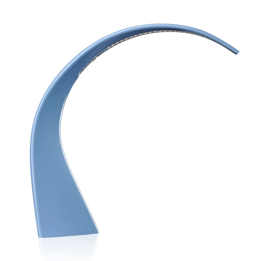 Kartell Taj Compact lampe de bureau LED bleu évident avec surface antidérapante