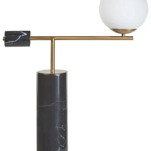 Lampe à poser en marbre noir et doré HONDO Charge max 50 kg