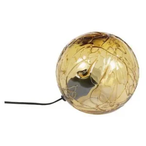 Lampe à poser en verre doré Lune DutchBone - 25cm pour équipement audiovisuel